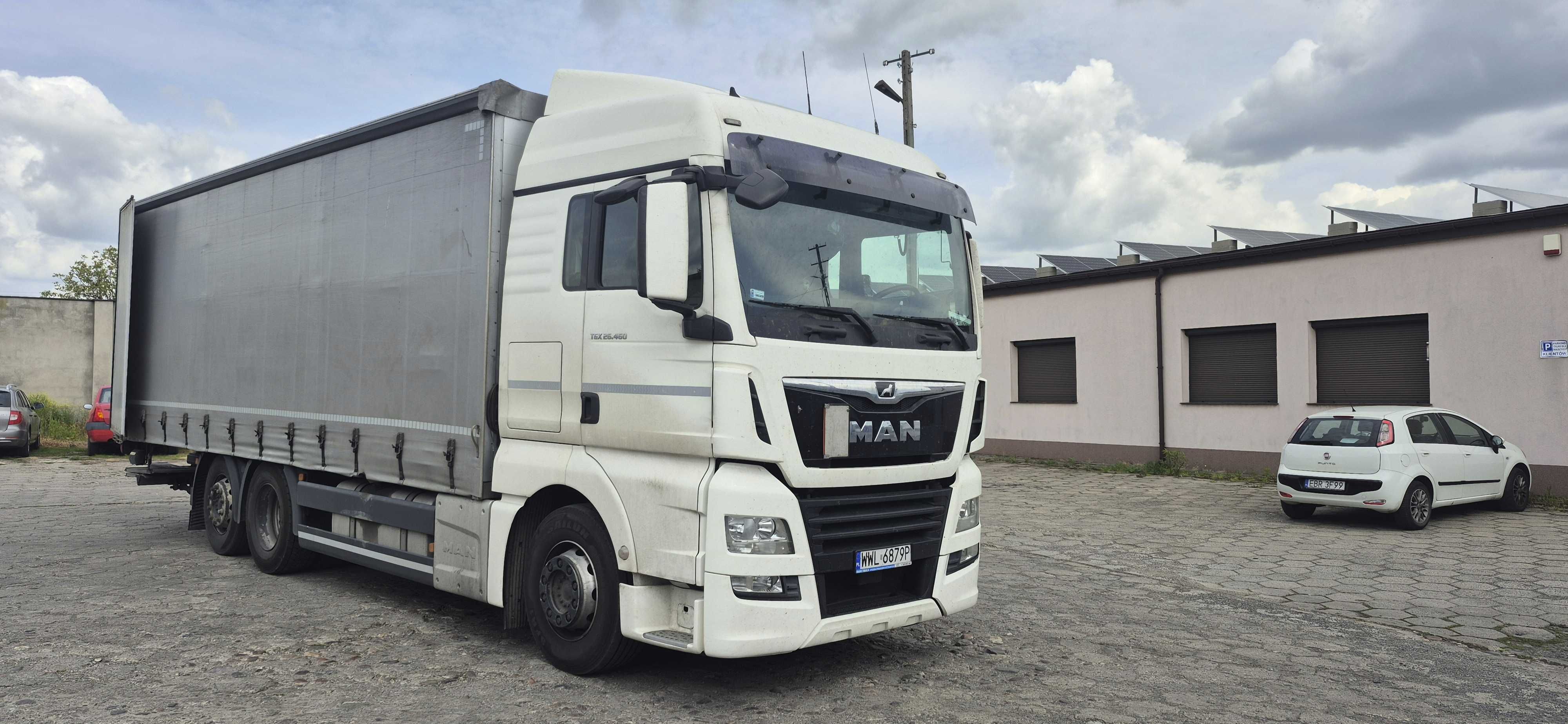 Sprzedam MAN TGX 26460 EURO 6 2017r  skrzynia plandeka 8,1x2,48x2,55