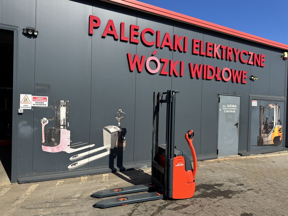 Paleciak elektryczny Linde 1200 kg 290 cm wózek Linde L 12 sztaplarka
