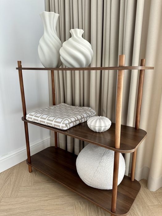 Nowy regał drewniany Aristo ciemny 80x30x79cm