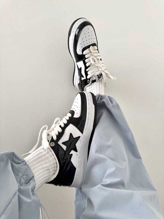 Кросівки A Bathing Ape Bape Sta M2 Black/White premium