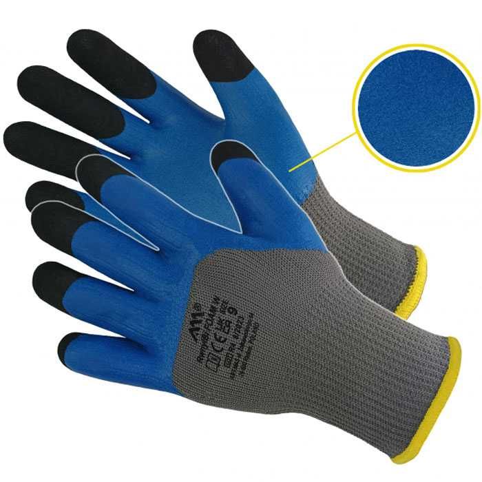 Утеплені робочі рукавиці, латекс трикотаж RWNYLBI FOAM W Код 428