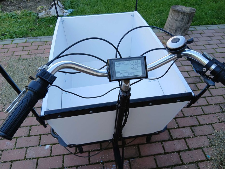 Rower Elektryczny Riksza 1kw Cargo Shimano Hydraulika Bateria 22,4ah