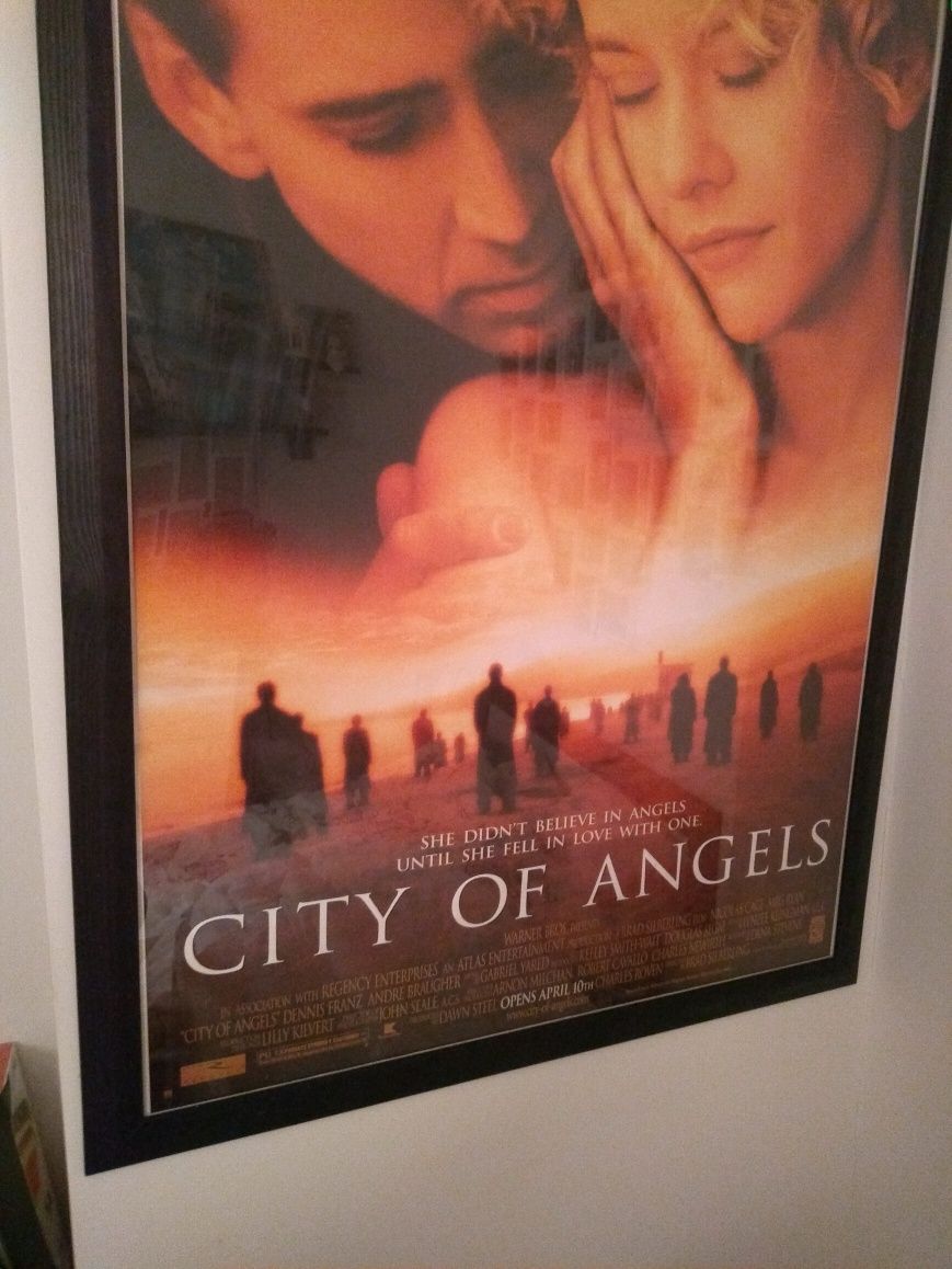 Plakat filmowy Miasto Aniołów baner kinowy City of Angela Cage Ryan