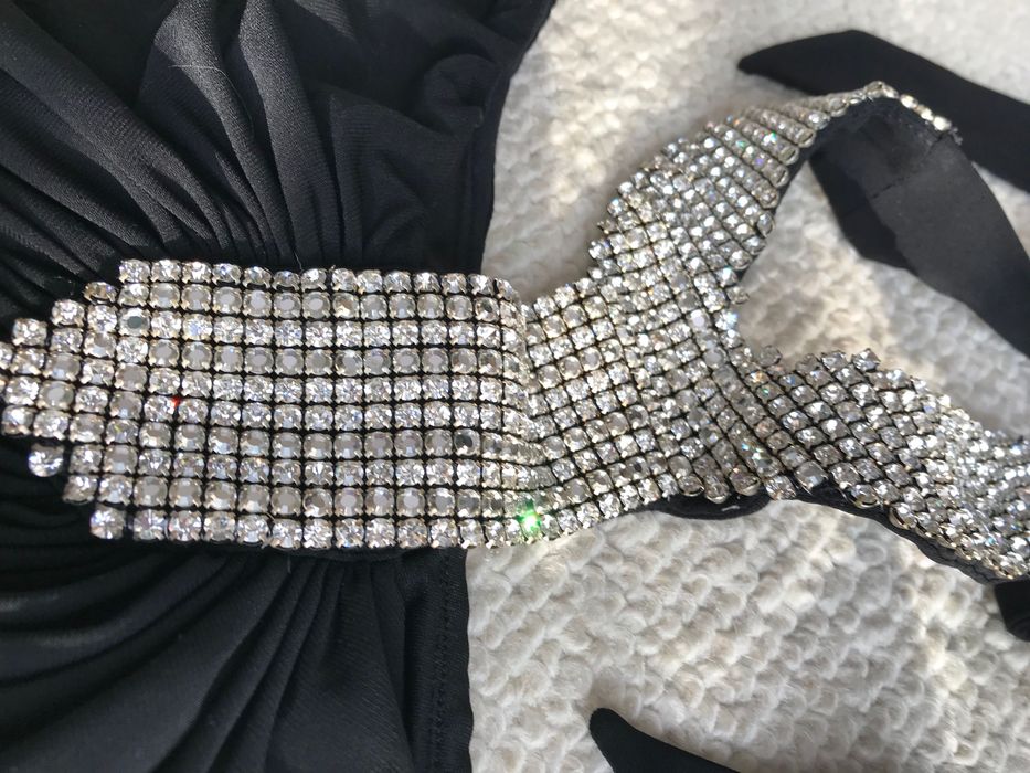 Sukienka Sylwestrowa z Kryształkami / Cyrkoniamii Sexy roz. XS/S