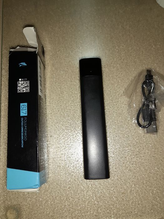 Lanterna/ Powerbank tática LED bateria lítio recarregável