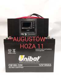 Zasilanie awaryjne  Akumulator 12V 100Ah UNIBAT AGM+Iverter 1000W