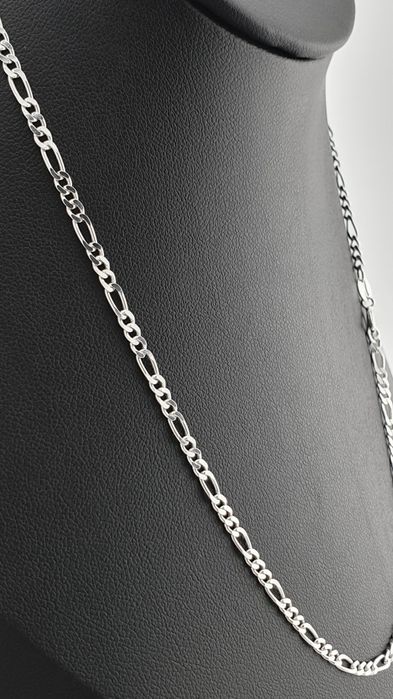 Łańcuszek srebrny damski męski pr.925 55cm 4,3g figaro