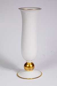 HUTSCHENREUTHER wazon biały + złocenia porcelana