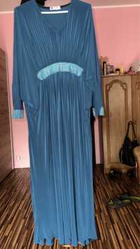 Abaya piekna niebieska + gratis