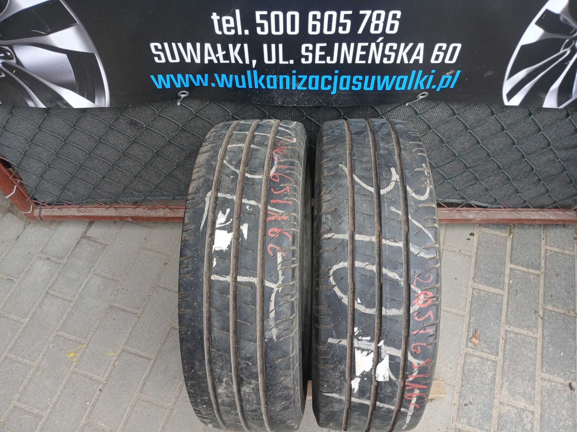 2x używane opony letnie 205/65 R16C Continental Gwarancja Montaż