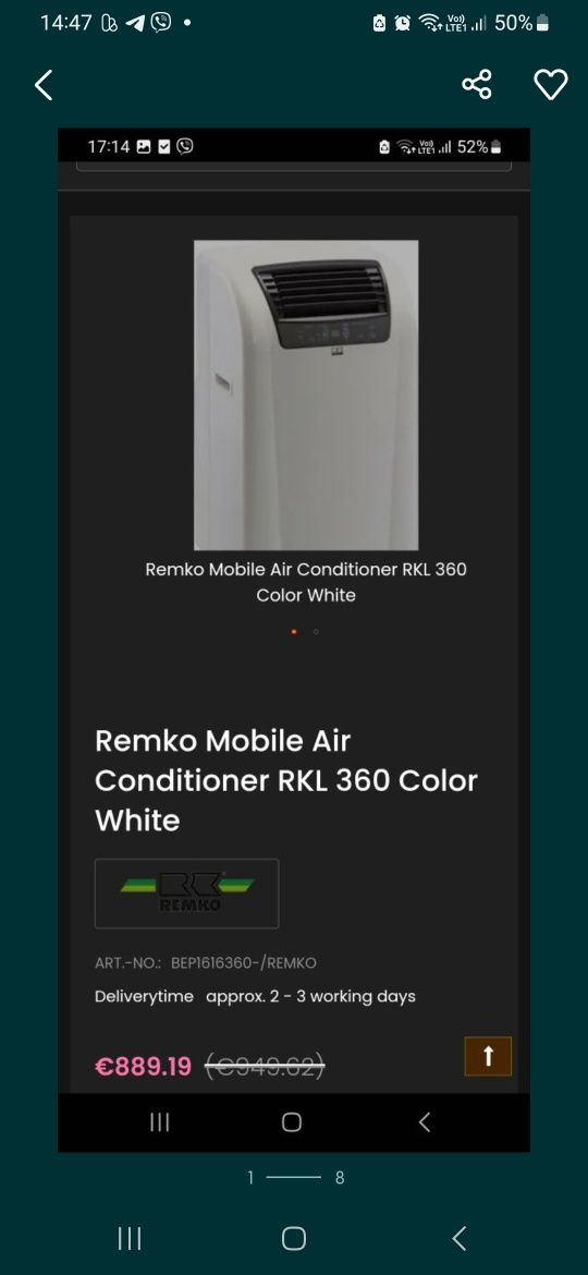 Потужний мобільний кондиціонер remko rkl 350