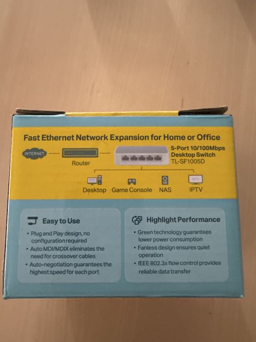 Switch desktop 5xRJ45 FE TL-SF1005D TP-LINK