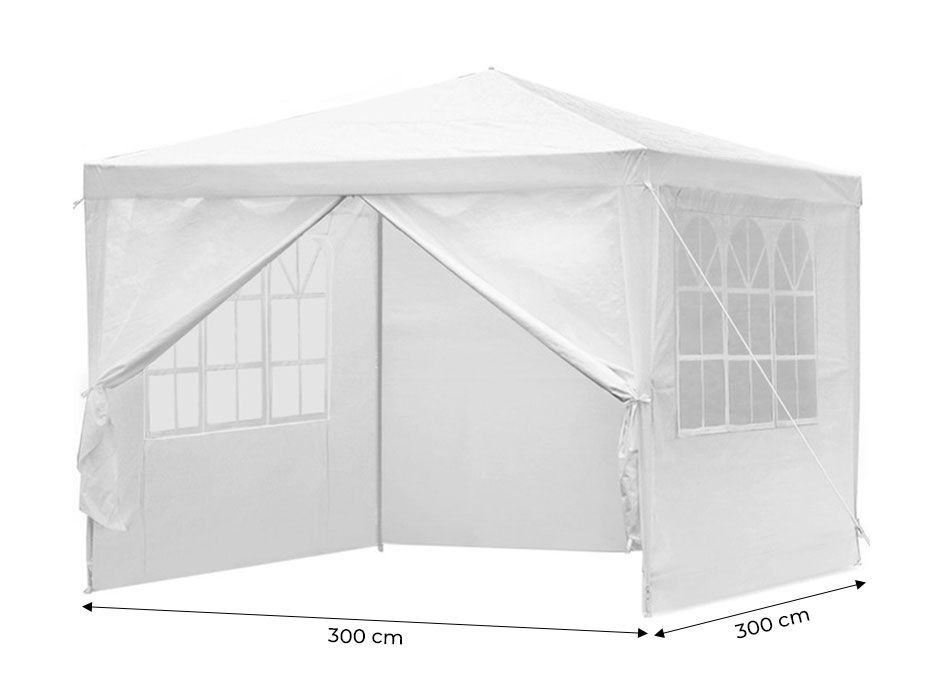 Namiot turystyczny osłona 3x3 m 4 ścianki biały MultiGarden