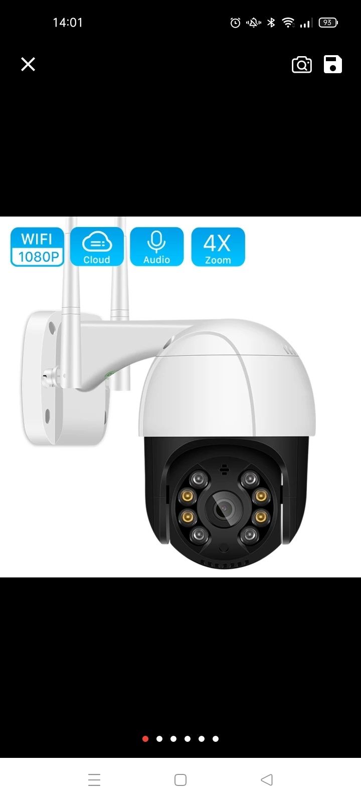 Câmera videovigilância wi fi Smart cam