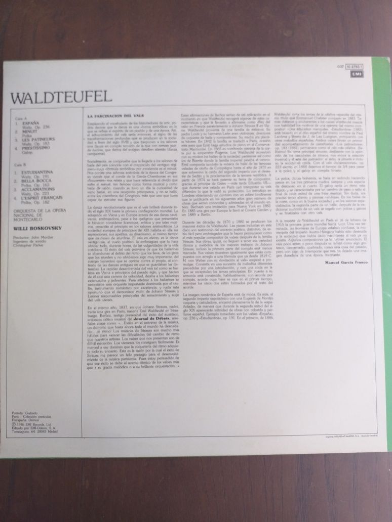Musica clássica Waldteufel