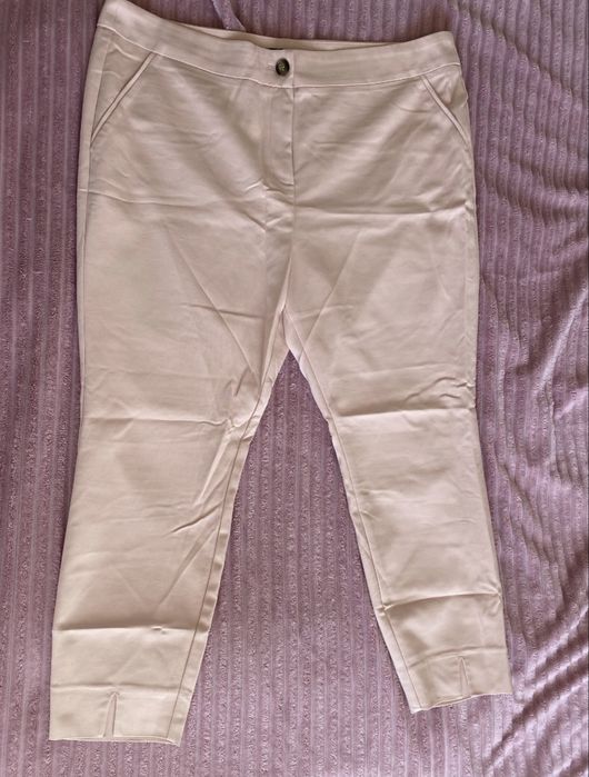 Пудрові штани бавовняні брюки