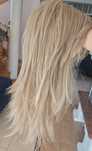 Śliczna peruka blond włosy długie cieniowane deikatne pasemka