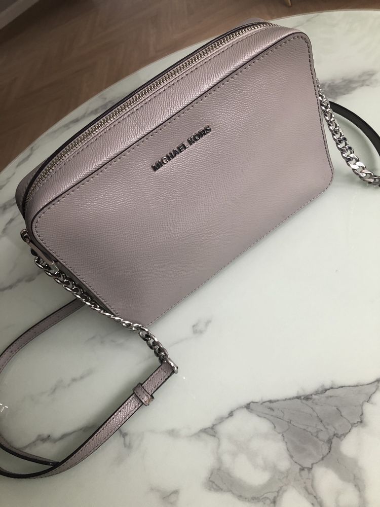 Torebka Michael Kors Jet Set Crossbody szarybez