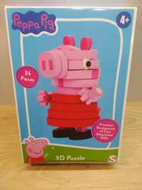 Piankowe Puzzle 3D Świnka Peppa