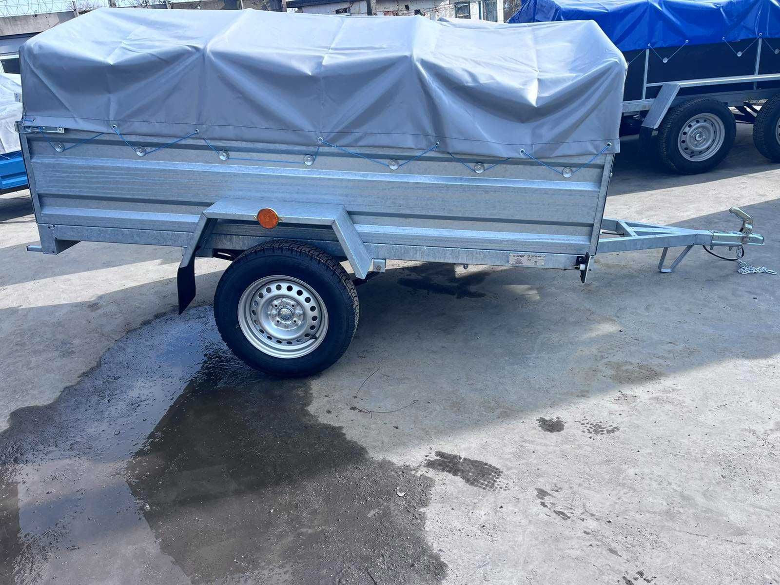 Посилений одновісний причіп 230*1300*40- причіп гарячого цинкування