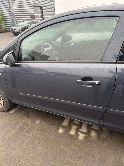 OPEL CORSA D 3D DRZWI LEWE PRZEDNIE KOMPLETNE Z168
