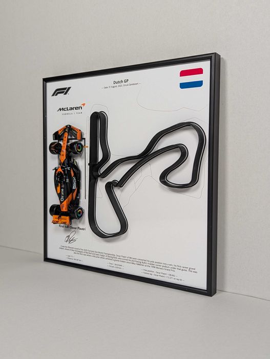 АРТ Рамка з Bburago McLaren F1 1:43 № 81 Oscar Piastri і 3D Dutch GP