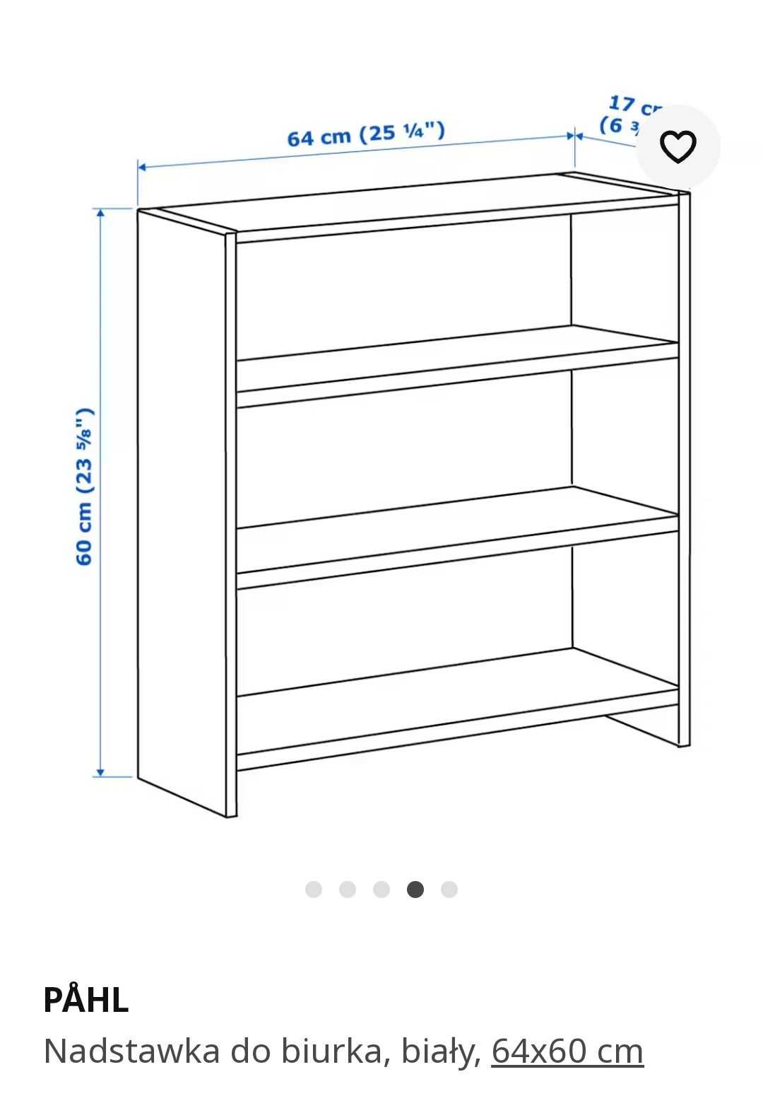 Biurko PÅHL Ikea + nadstawka