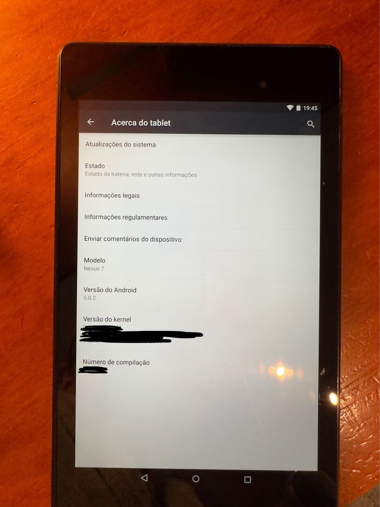 Asus Nexus 7 / Versão Android 5.0.2