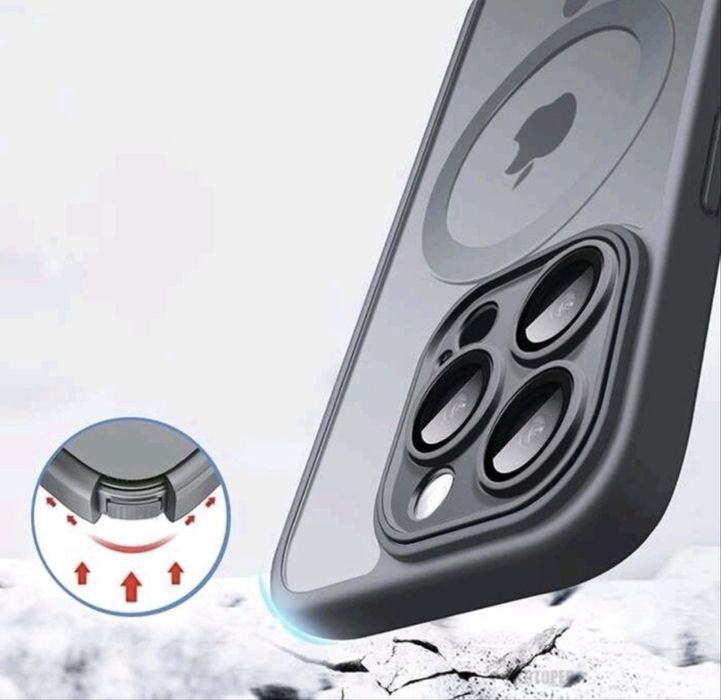 Etui iPhone 16 Pro Clear Case MagSafe szkło w zestawie
