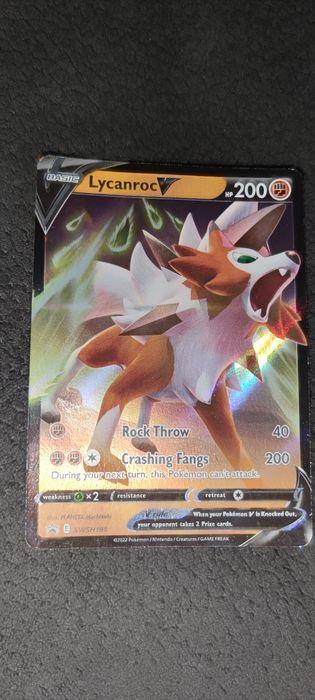 Carta Pokémon rara Lycaroc V