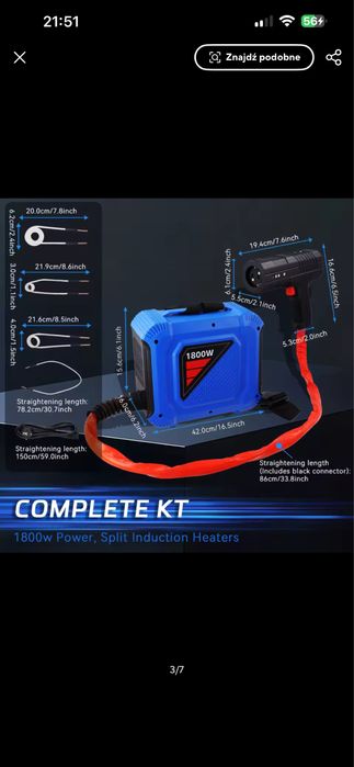 Nagrzewnica indukcyjna 1800w