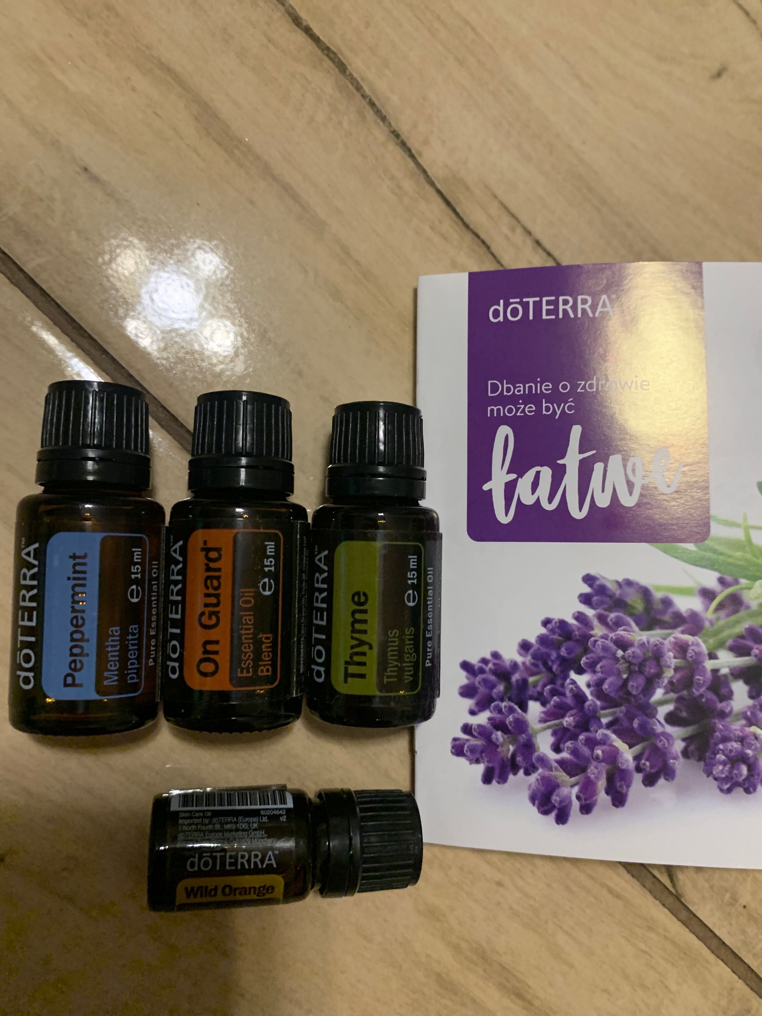 3 x 15 ml on guard+ Thyme + peppermint DOTERRA GRATIS WILD ORANGE 5 ml