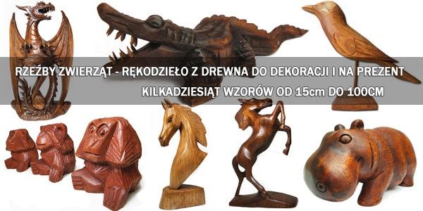 Rzeźba Figurka SŁOŃ z Drewna Suar z Ornamentem 30x20cm