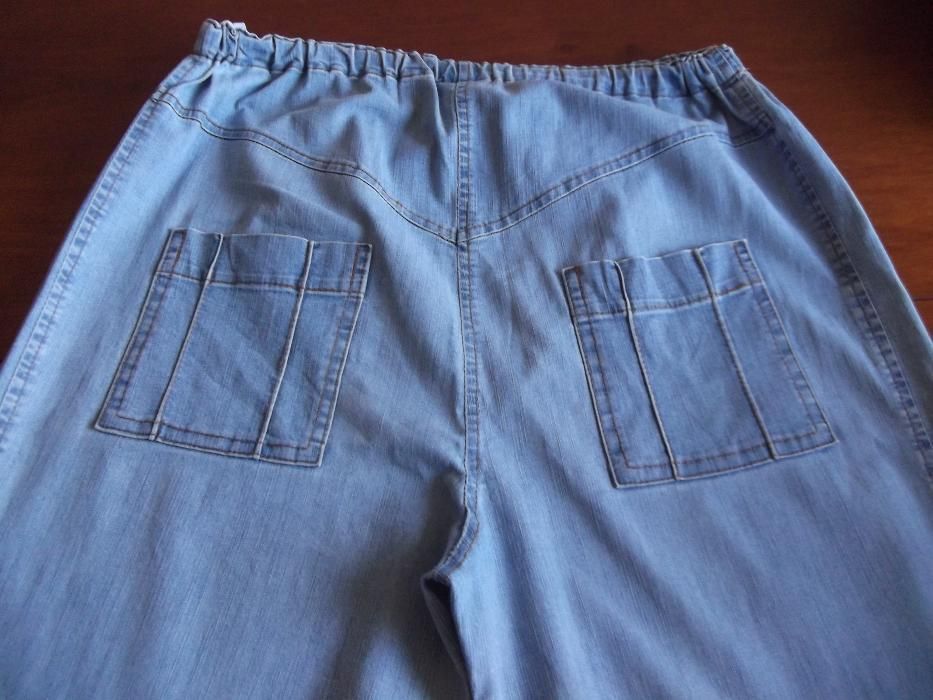 Spodnie rybaczki ciążowe jeans roz. M/L CIĄŻA