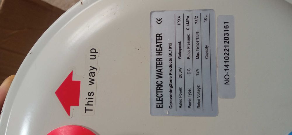 Caldeira 10litros a 12v