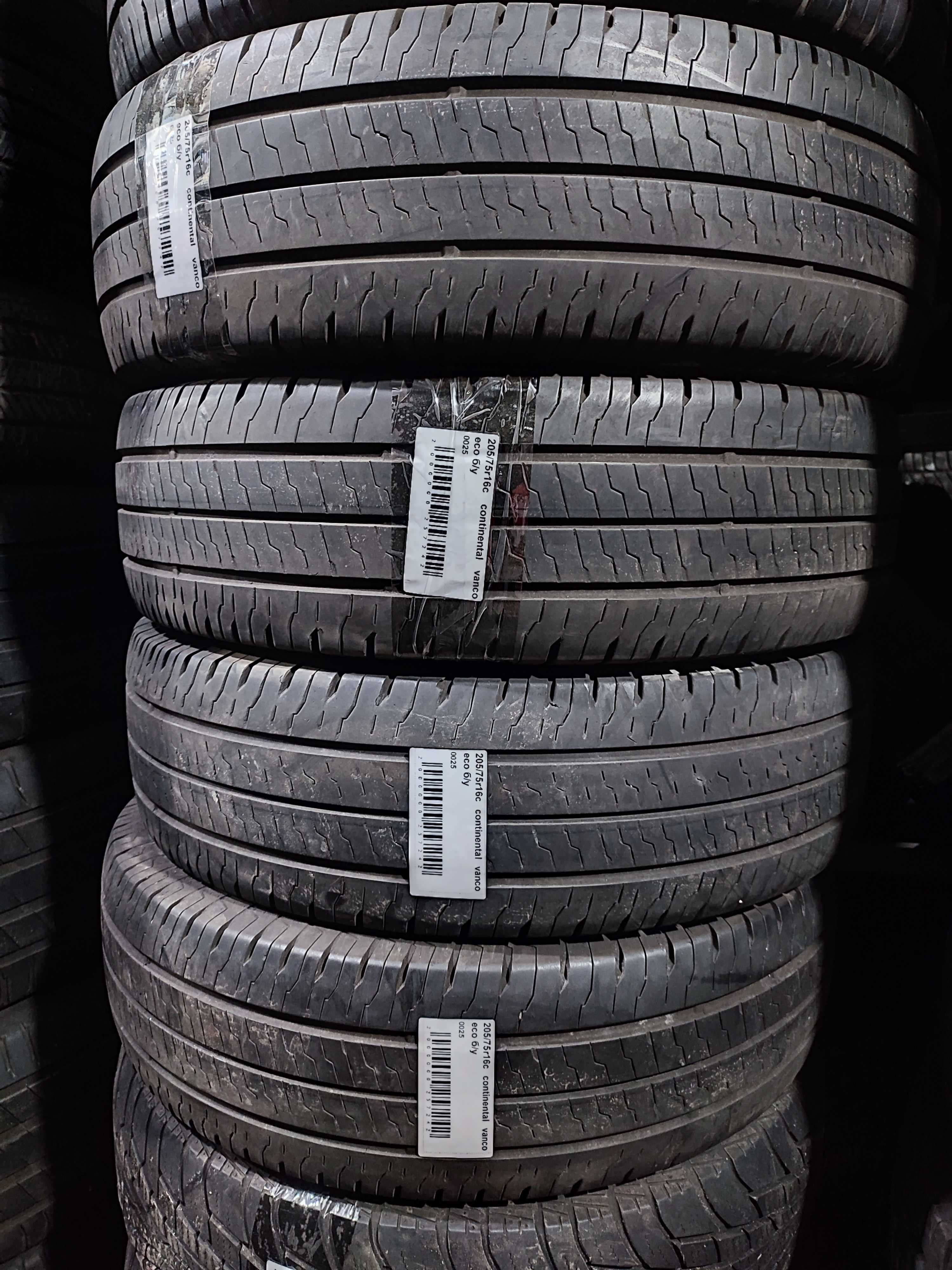 Шины б/у 205/75r16c Continental Vanco Eco