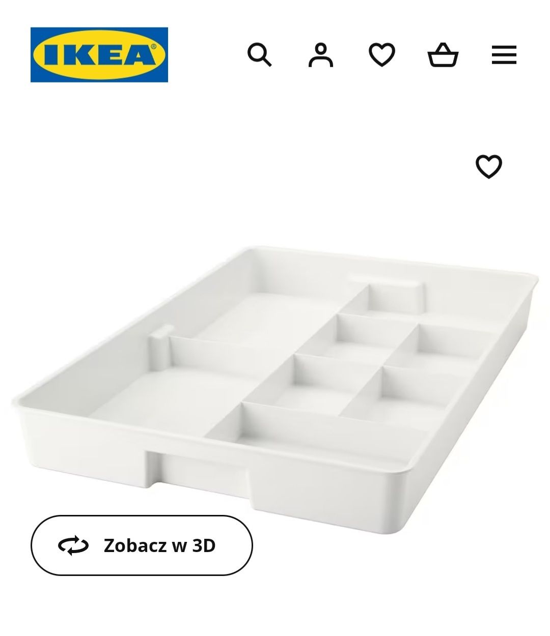 Organizer do szuflady IKEA Kuggis