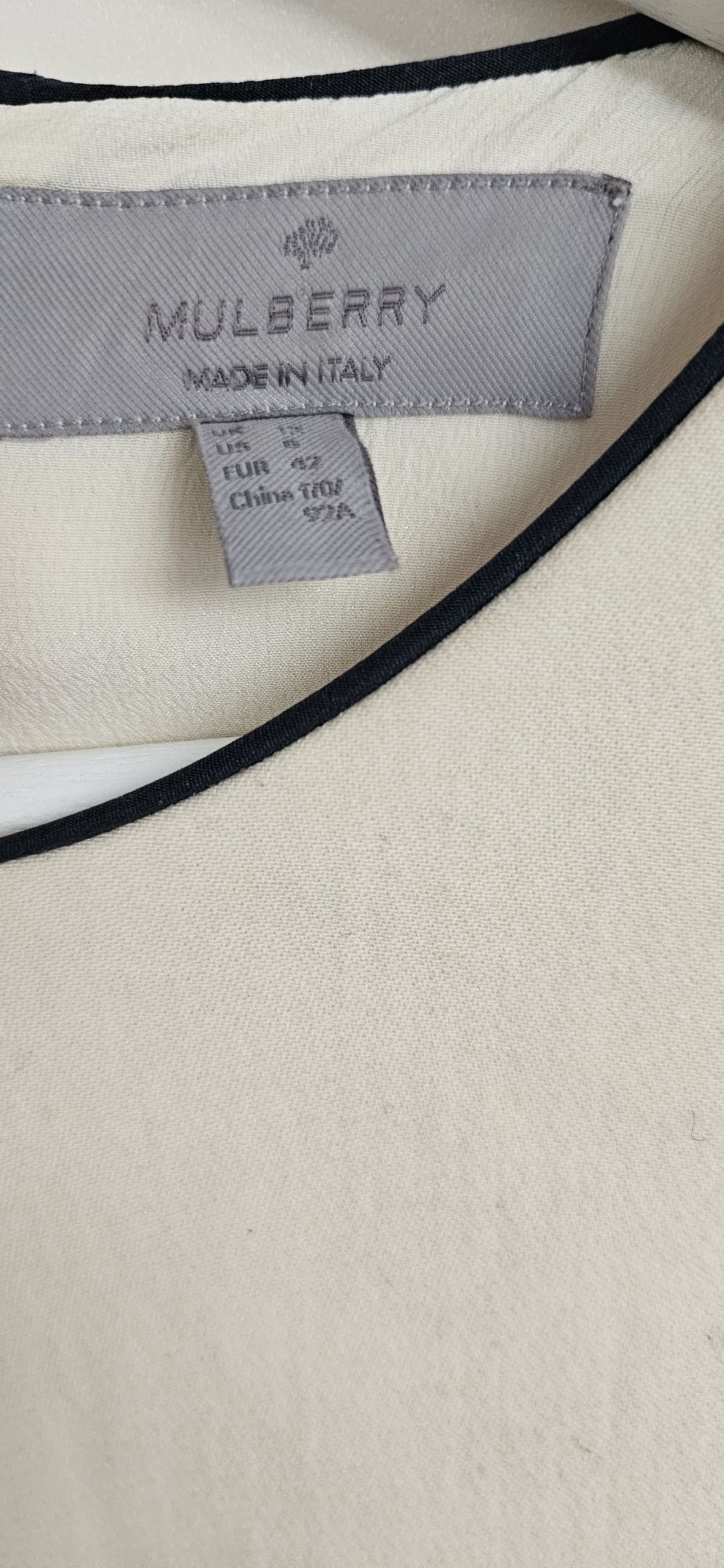 Mulberry. Luksusowa sukienka 100% Jedwab . Sukienka jedwabna 12/38-40