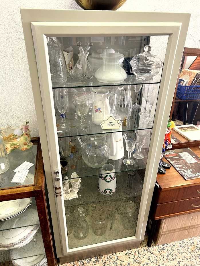 Vitrine de farmácia vintage +60comp x 35prof x 149alt.