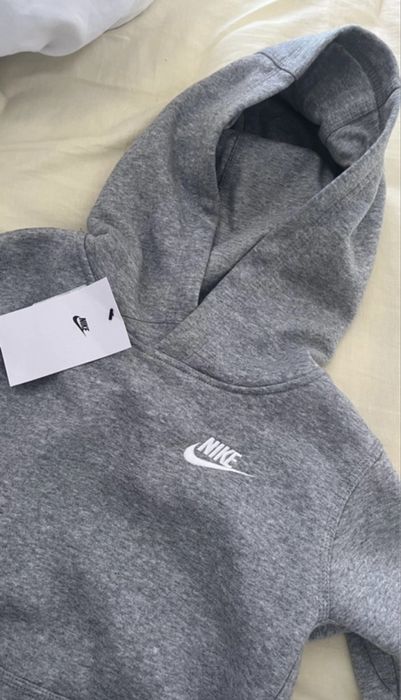 sweat cizenta da nike 10-12 anos