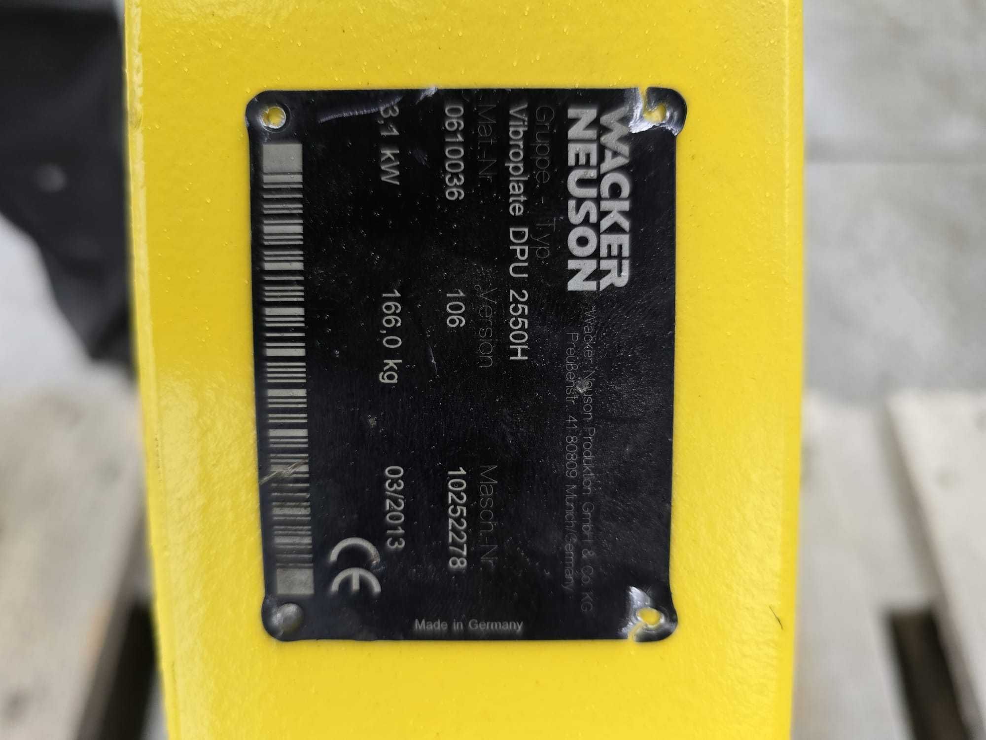 Zagęszczarka Wacker Neuson DPU 2550 H Bomag Weber Ammann Dynapac