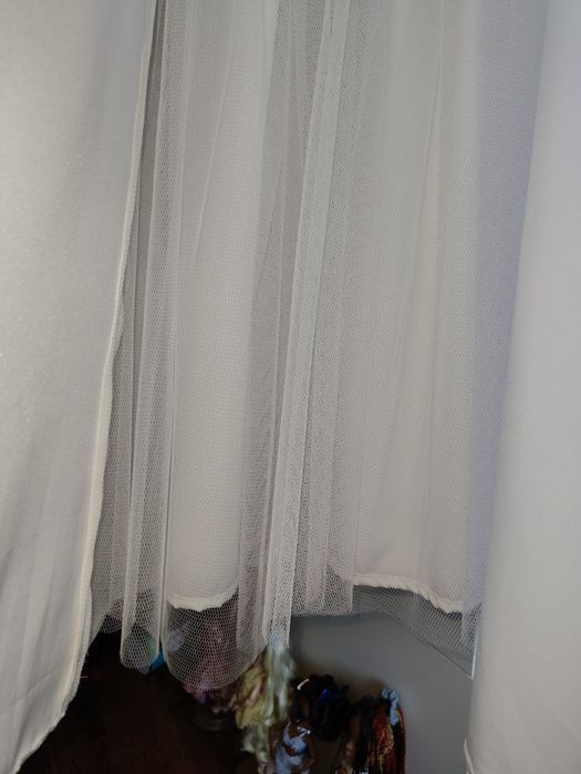 Piękna suknia komunijna z dodatkami torebka rękawiczki bolerko