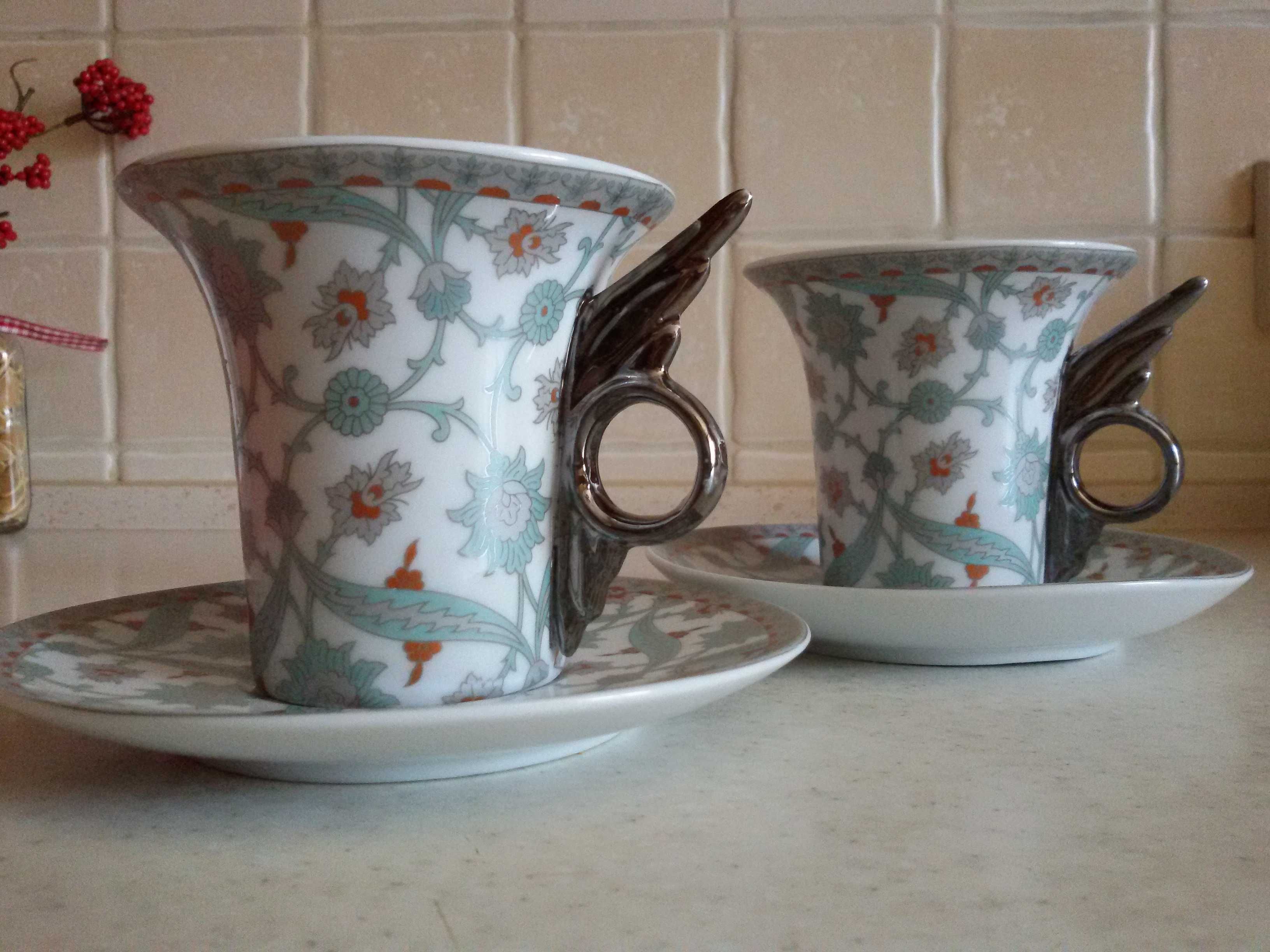 Чайний кофейный сервиз Brocart Ceramics на две персони/Набір чашок