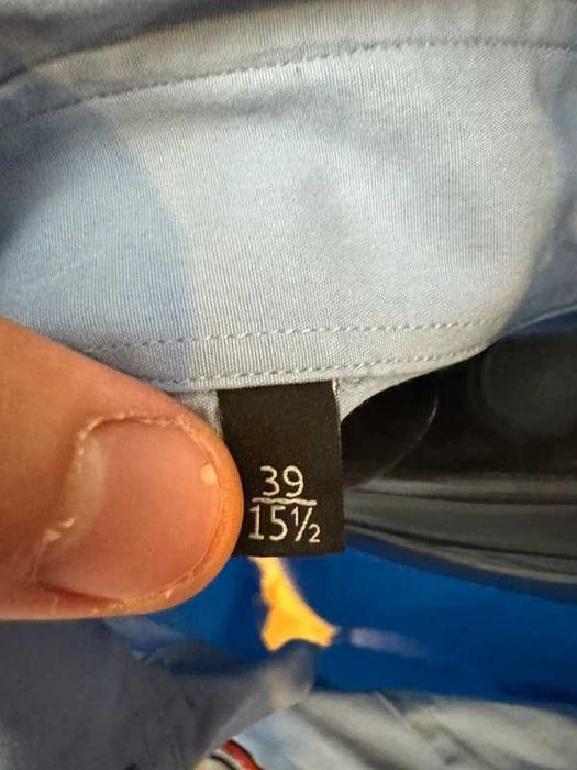 Koszula Gucci Blue Fitted Shirt 39 / 15.5 M