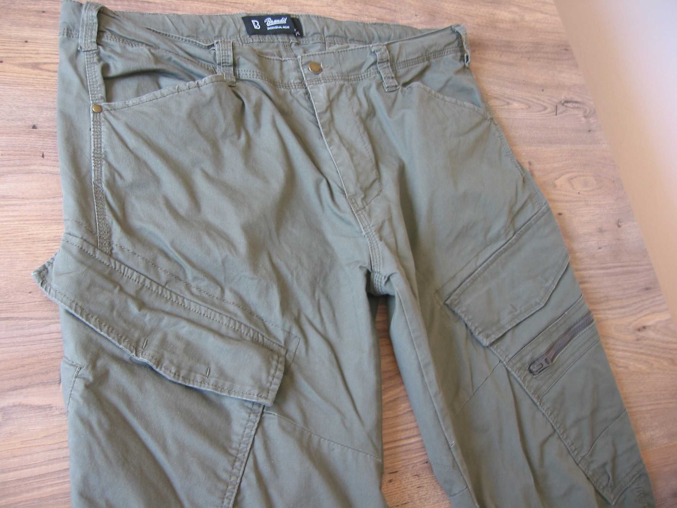 Spodnie BRANDIT Adven Slim Fit Trousers Oliv XXL