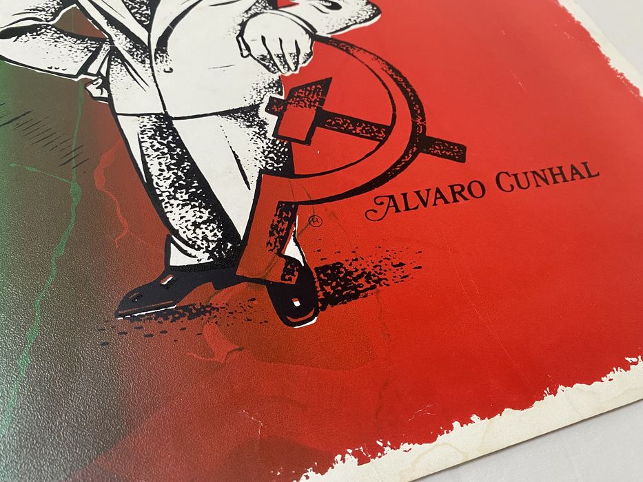 Poster caricatura Álvaro Cunhal PCP comunismo