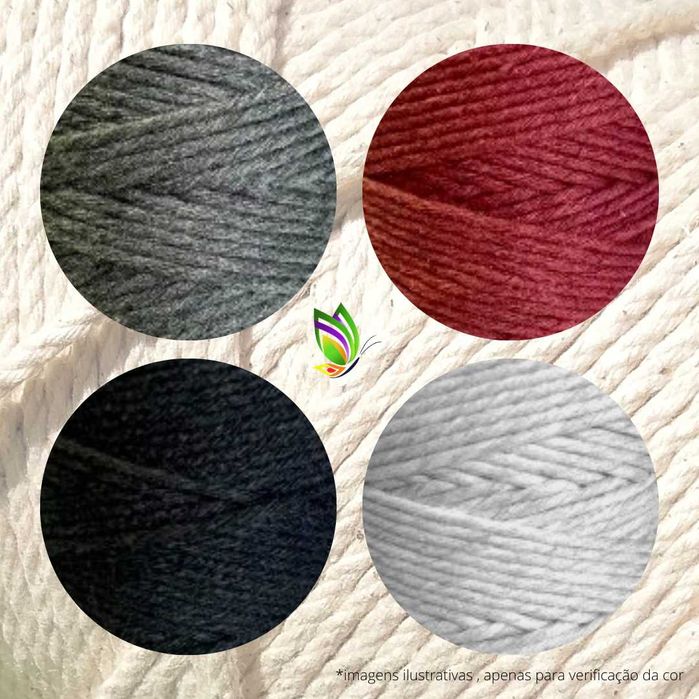Fio torcido macramé 2, 3, 4 e 5mm - PORTES GRÁTIS