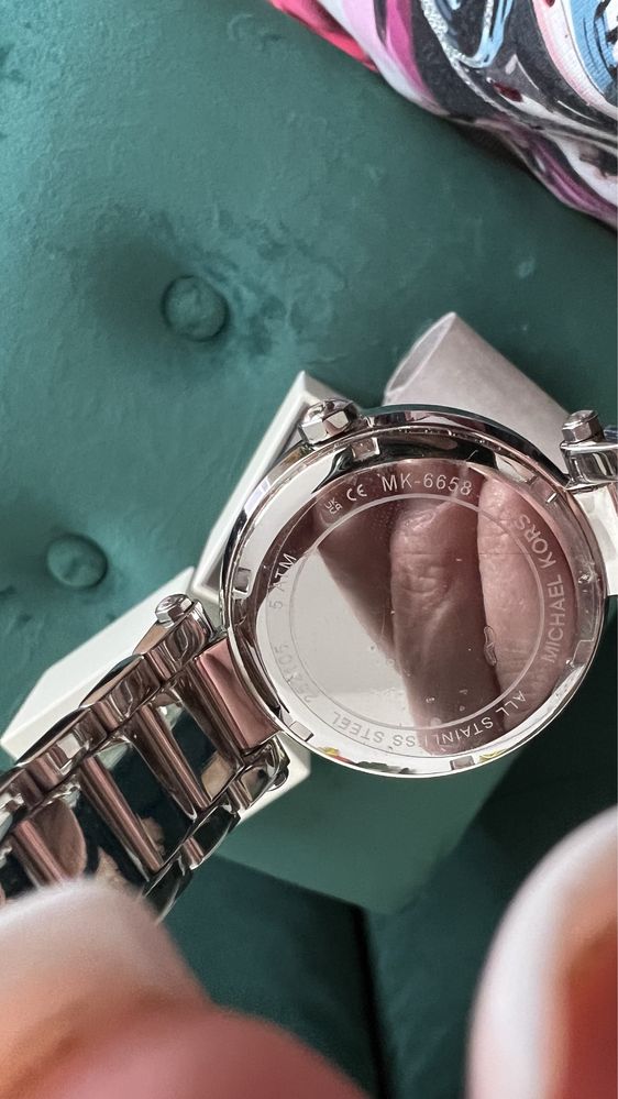 Nowy oryginalny zegarek Michael Kors kolor srebro kryształki