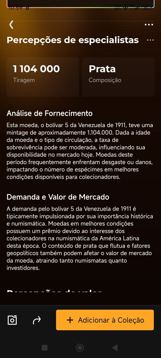 Moedas antigas Venezuela