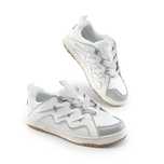 Nowe sneakersy damskie DREAM PAIRS podeszwa TPR białe srebrne  37,5